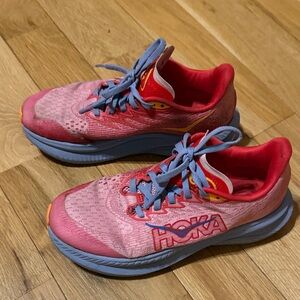 Hoka Kid’s 3.5 Mach 6 Pink Athletic Shoes